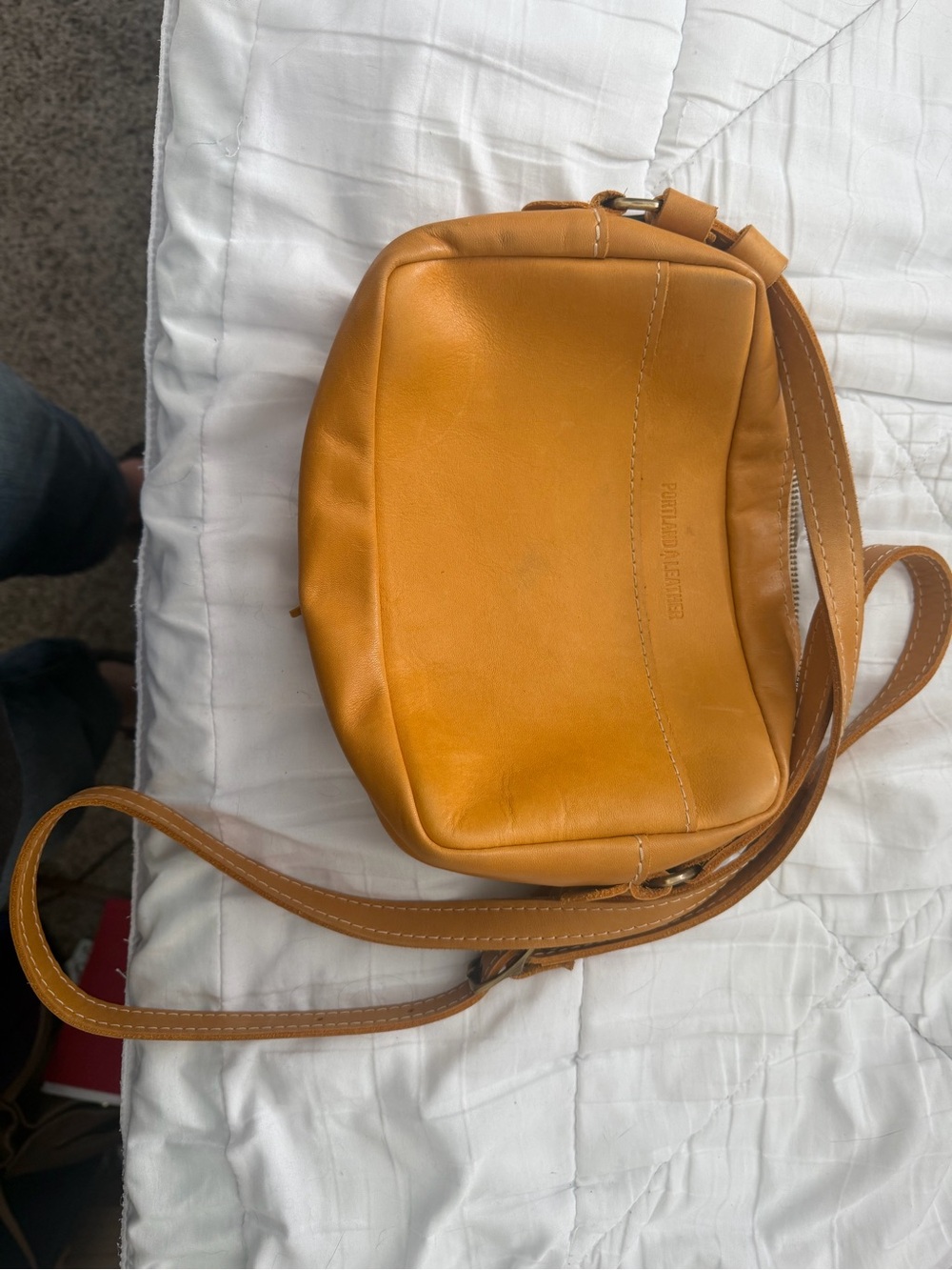 Portland Leather Crossbody Bag in Sunflower 2022- Original Toaster